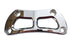 V-Twin Cutout Design Riser Top Clamp Chrome - 26-0451