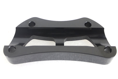 V-Twin Cutout Design Riser Top Clamp Black - 26-0453