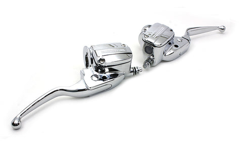 V-Twin Handlebar Control Kit Chrome with Hydraulic Clutch - 26-0455