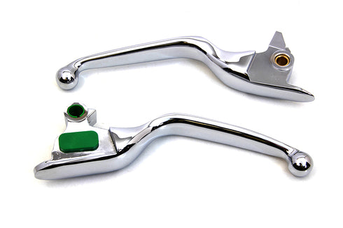 V-Twin Contour Hand Lever Set Chrome - 26-0468