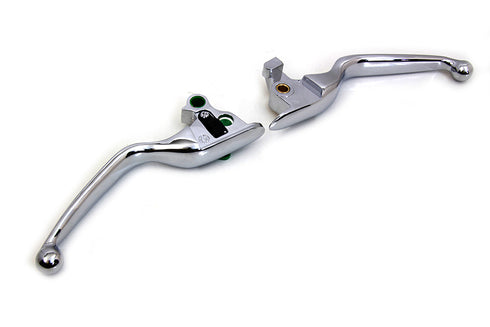 V-Twin Contour Hand Lever Set Chrome - 26-0468