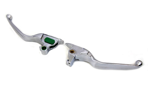V-Twin Contour Hand Lever Set Chrome - 26-0468