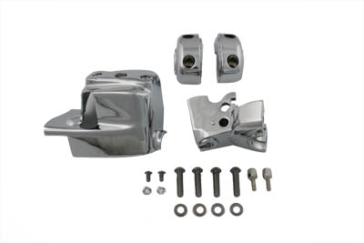 V-Twin Handlebar Control Cover Set Chrome - 26-0536