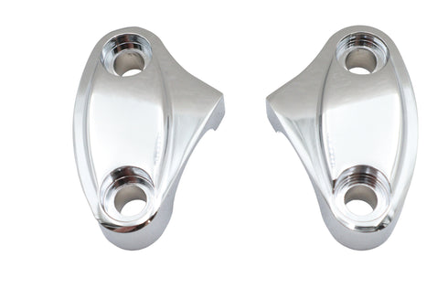 V-Twin Top Riser Clamp Set Chrome - 26-0540