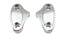 V-Twin Top Riser Clamp Set Chrome - 26-0540