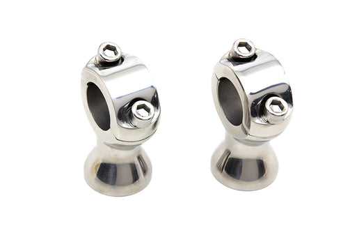 V-Twin Stainless Steel 1 inch X 1-3/4 inch Riser Set - 26-0555