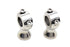 V-Twin Stainless Steel 1 inch X 1-3/4 inch Riser Set - 26-0555