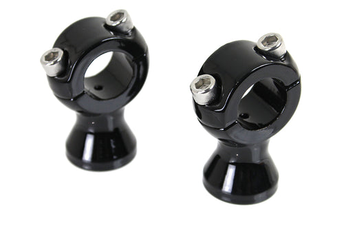 V-Twin Black 1 inch X 1-3/4 inch Riser Set - 26-0556