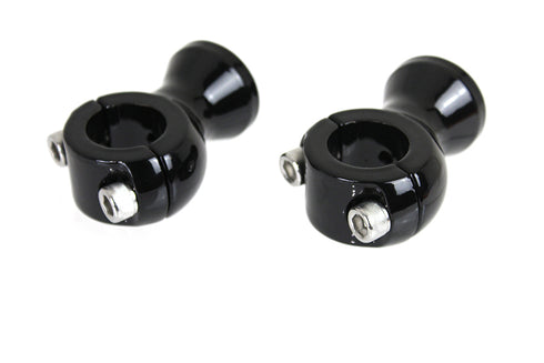 V-Twin Black 1 inch X 1-3/4 inch Riser Set - 26-0556
