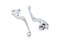 V-Twin Chrome Wide Hand Lever Set - 26-0580