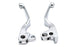 V-Twin Chrome Wide Hand Lever Set - 26-0580