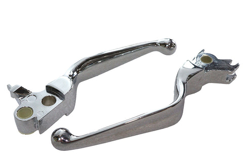 V-Twin Chrome Hydraulic Hand Lever Set - 26-0590