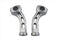 V-Twin Chrome 5-1/2 inch Slotted Billet Riser Kit - 26-0591