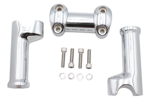 V-Twin Chrome 5 inch Fat Riser Kit - 26-0744