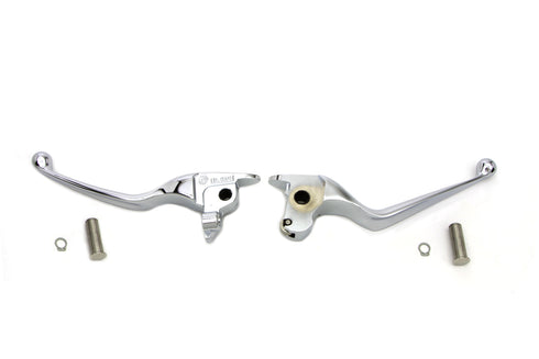 V-Twin Chrome Hand Lever Set - 26-0765