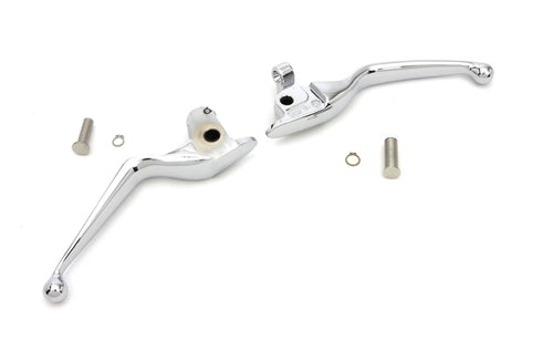 V-Twin Chrome Hand Lever Set - 26-0765