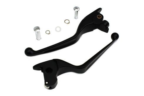 V-Twin Black Hand Lever Set - 26-0768