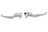 V-Twin Chrome V-Cut Hand Lever Set - 26-0780
