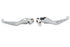 V-Twin Chrome Slotted Hand Lever Set - 26-0782