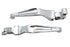 V-Twin Chrome Slotted Hand Lever Set - 26-0782