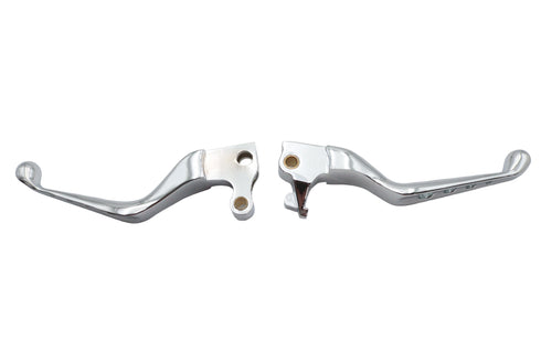 V-Twin Chrome Drilled Hand Lever Set - 26-0783