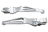 V-Twin Chrome Slotted Hand Lever Set - 26-0784