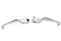 V-Twin Chrome Contour Hand Lever Set with Skull Ends - 26-0787