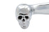 V-Twin Chrome Contour Hand Lever Set with Skull Ends - 26-0787