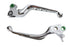 V-Twin Chrome Drilled Hand Lever Set - 26-0788