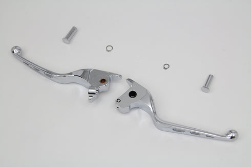 MCM Chrome Drilled Hand Lever Set - 26-0800