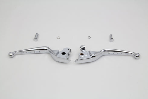 MCM Chrome Drilled Hand Lever Set - 26-0800