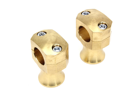 V-Twin Shorty Style Brass Riser Set - 26-0885