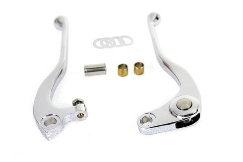 V-Twin Old School Hand Lever Set Chrome - 26-0886