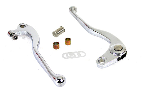 V-Twin Old School Hand Lever Set Chrome - 26-0886