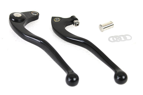 V-Twin Old School Hand Lever Set Black - 26-0887