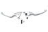 V-Twin Chrome Slotted Hand Lever Set - 26-0895