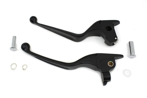 V-Twin Black Wide Hand Lever Set - 26-0940