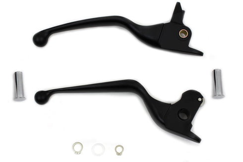 V-Twin Black Wide Hand Lever Set - 26-0940