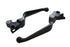 V-Twin Black Smooth Contour Hand Lever Set - 26-0980