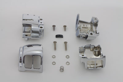 MCM Handlebar Control Switch Housing Kit Chrome - 26-0986