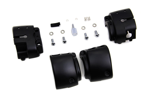 V-Twin Handlebar Control Switch Housing Kit Black - 26-0988