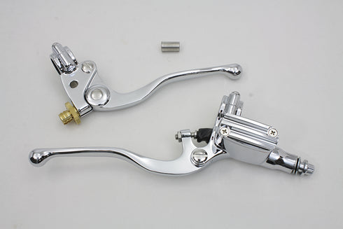 V-Twin Chrome Hand Lever Control Kit - 26-1012