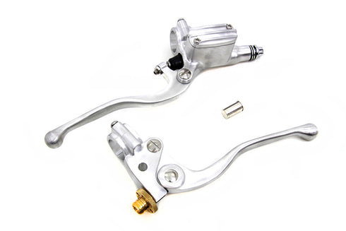 V-Twin Polished Vintage Hand Lever Control Kit - 26-1016