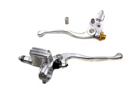 V-Twin Polished Vintage Hand Lever Control Kit - 26-1016