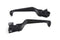 V-Twin Black Contour Hand Lever Set with Skull Ends - 26-1156
