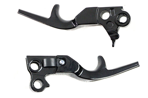 V-Twin Short Trigger Lever Set Black - 26-1552