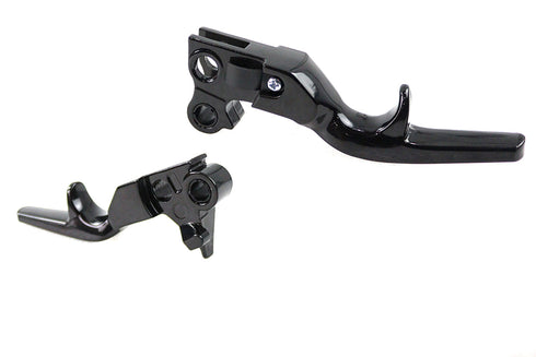 V-Twin Short Trigger Lever Set Black - 26-1552