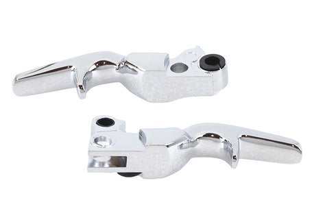 V-Twin Short Trigger Lever Set Chrome - 26-1553