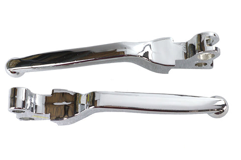 V-Twin Chrome Softee Style Hand Lever Set - 26-1975