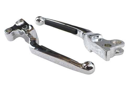 V-Twin Chrome Softee Style Hand Lever Set - 26-1975